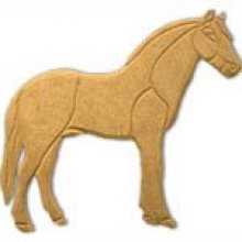 Cheval MDF à peindre 15 cm x 14 cm